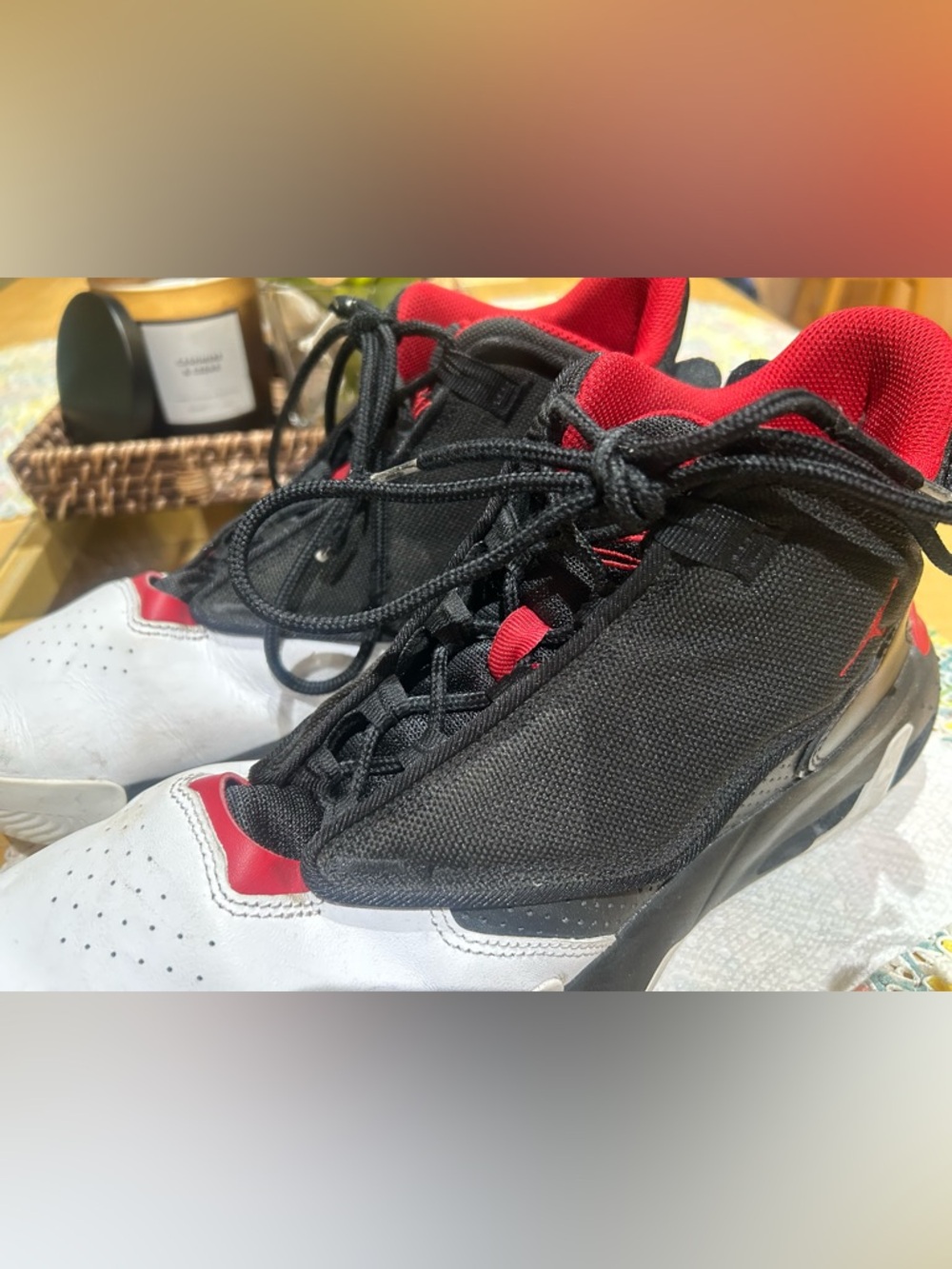 Nike Air Jordan Max Aura 4 Black Gym Red White Men’s Size 11 - Picture 8 of 10